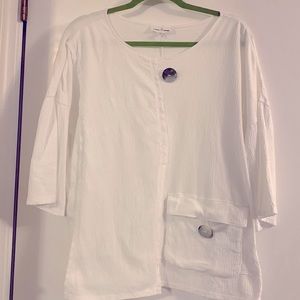 Woman’s Neon Buddha top.